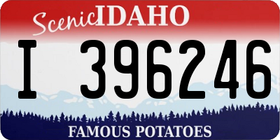 ID license plate I396246