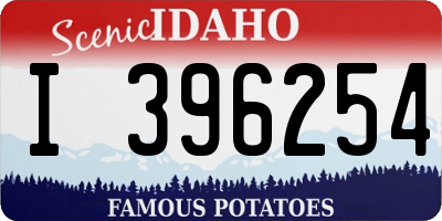 ID license plate I396254