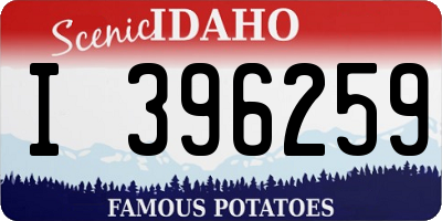 ID license plate I396259