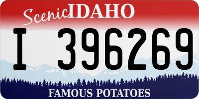 ID license plate I396269