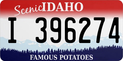 ID license plate I396274