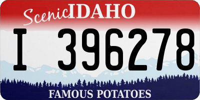 ID license plate I396278