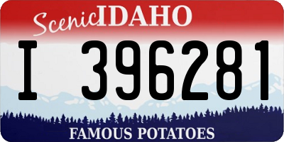 ID license plate I396281
