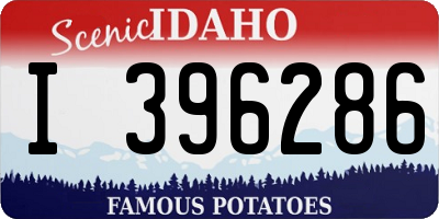 ID license plate I396286
