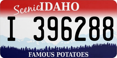 ID license plate I396288