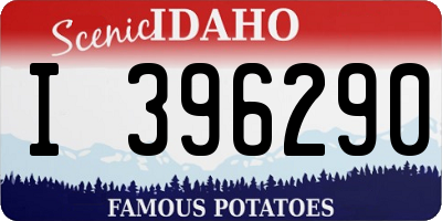 ID license plate I396290