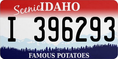 ID license plate I396293