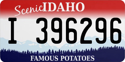 ID license plate I396296