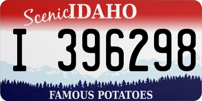 ID license plate I396298