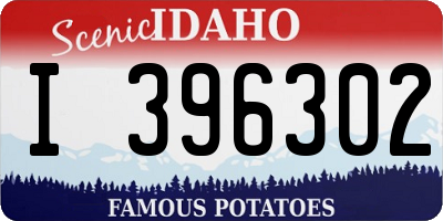 ID license plate I396302