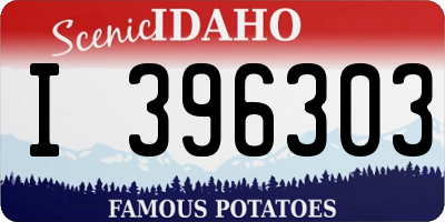 ID license plate I396303