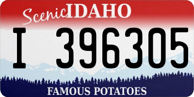 ID license plate I396305