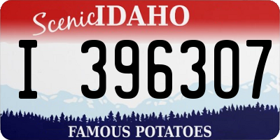 ID license plate I396307