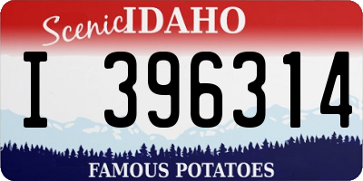 ID license plate I396314