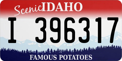 ID license plate I396317