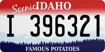 ID license plate I396321