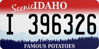 ID license plate I396326