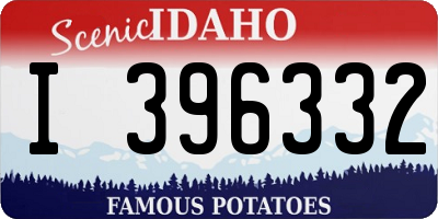 ID license plate I396332