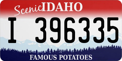 ID license plate I396335