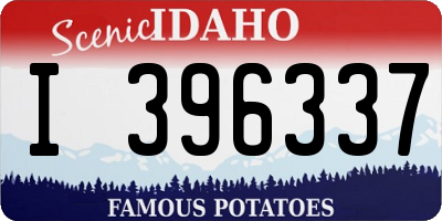 ID license plate I396337