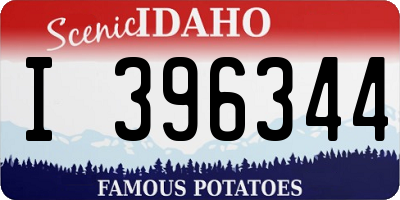 ID license plate I396344