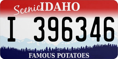 ID license plate I396346