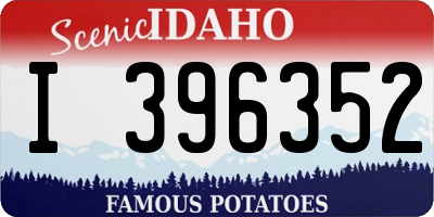 ID license plate I396352