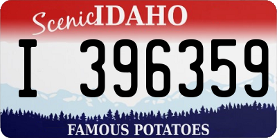 ID license plate I396359