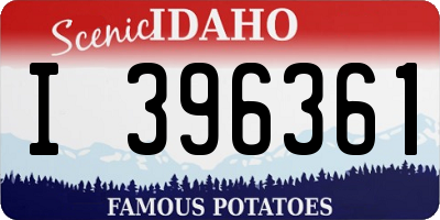 ID license plate I396361