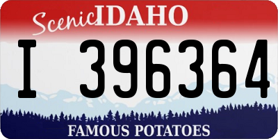 ID license plate I396364