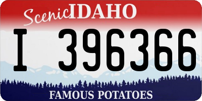 ID license plate I396366