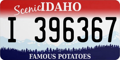 ID license plate I396367