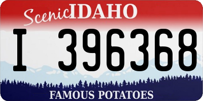 ID license plate I396368