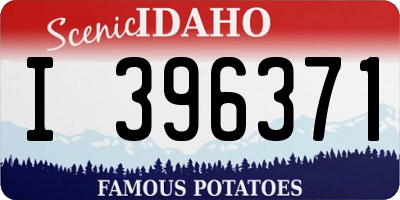ID license plate I396371