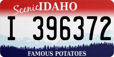 ID license plate I396372