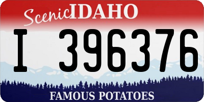 ID license plate I396376