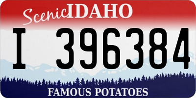 ID license plate I396384