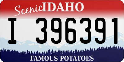 ID license plate I396391