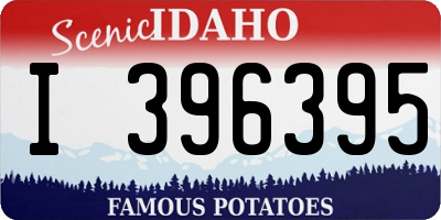 ID license plate I396395