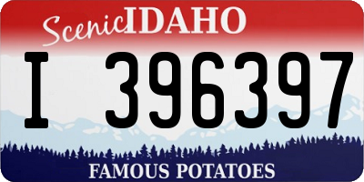 ID license plate I396397