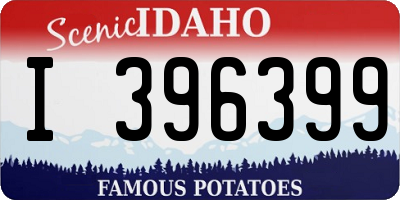 ID license plate I396399
