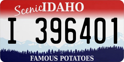 ID license plate I396401