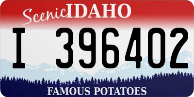 ID license plate I396402