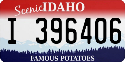 ID license plate I396406