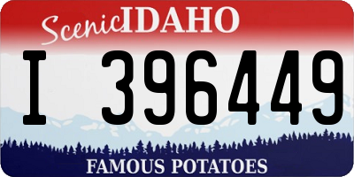 ID license plate I396449