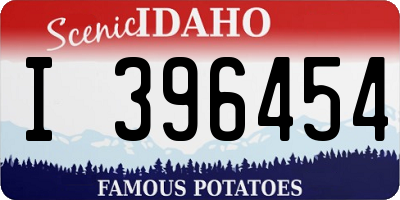 ID license plate I396454