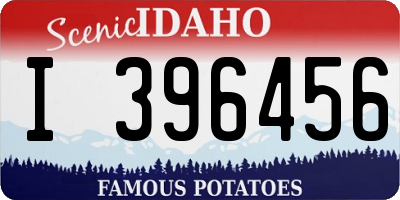 ID license plate I396456