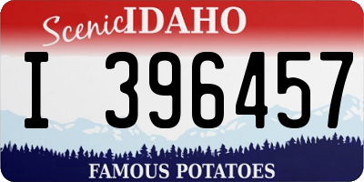 ID license plate I396457