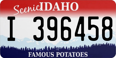 ID license plate I396458