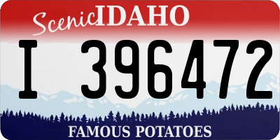 ID license plate I396472